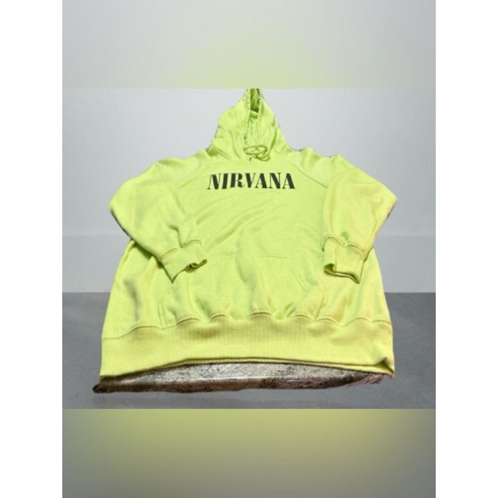 NIRVANA Neon Lime Pullover Hoodie 1X